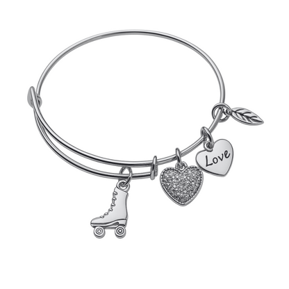 Roller Skate Bangle Bracelet