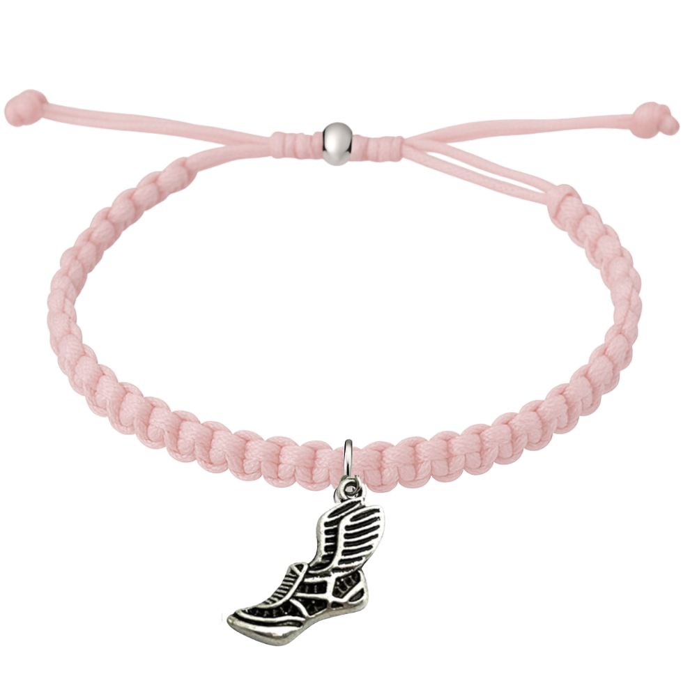 Track and Field Hanging Charm Rope Bracelet