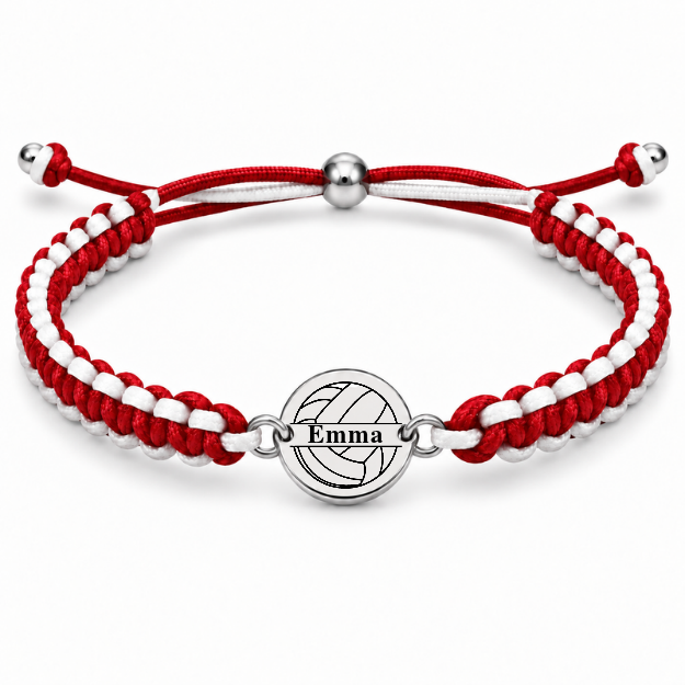 Personalized Multi Colored Volleyball Rope Bracelet