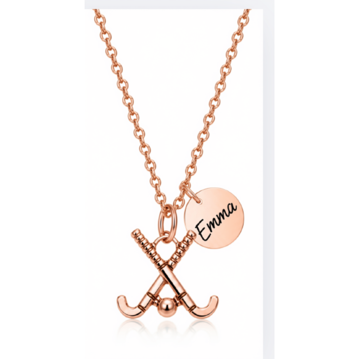Personalized Engraved Field Hockey Necklace