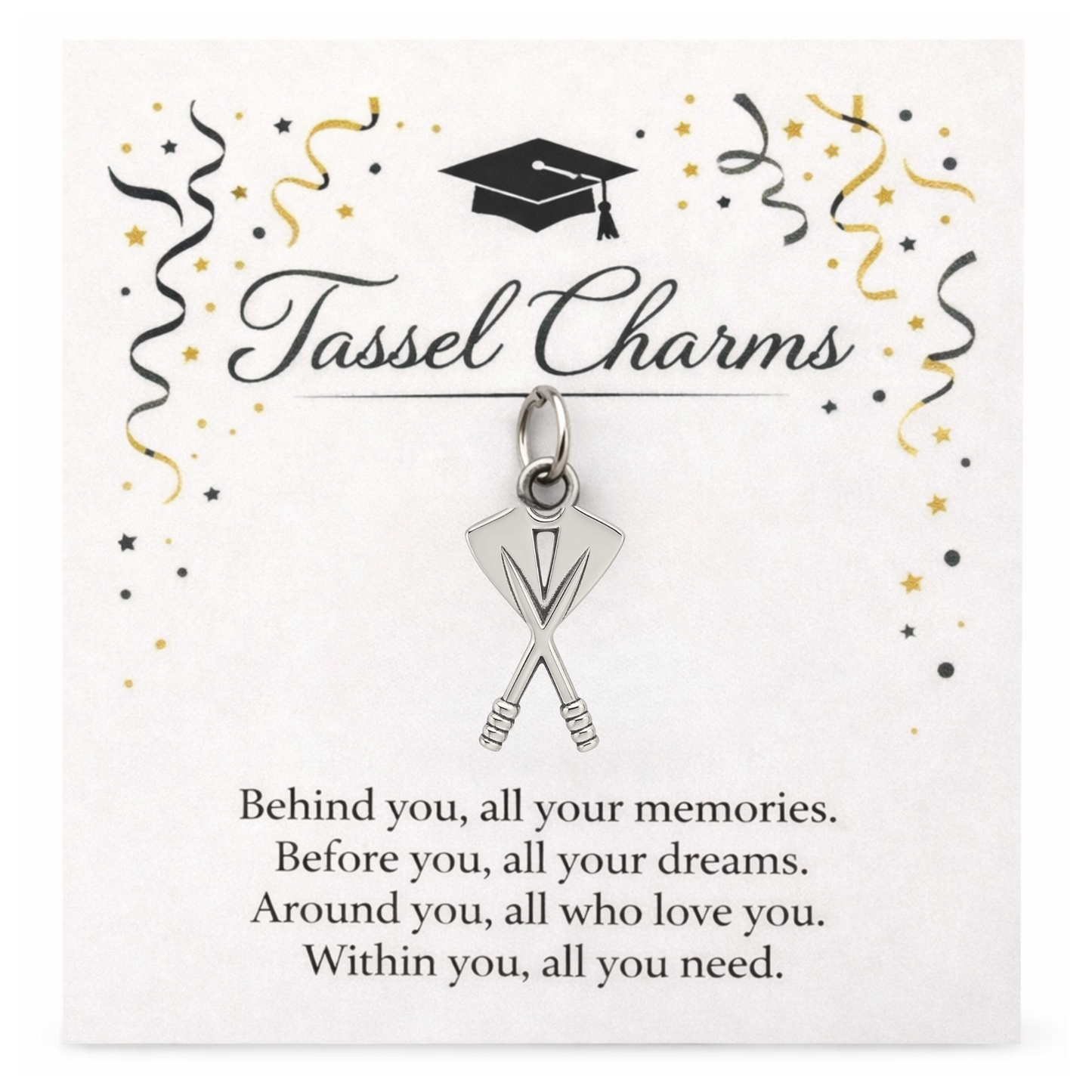 Rowing Graduation Tassel Charm
