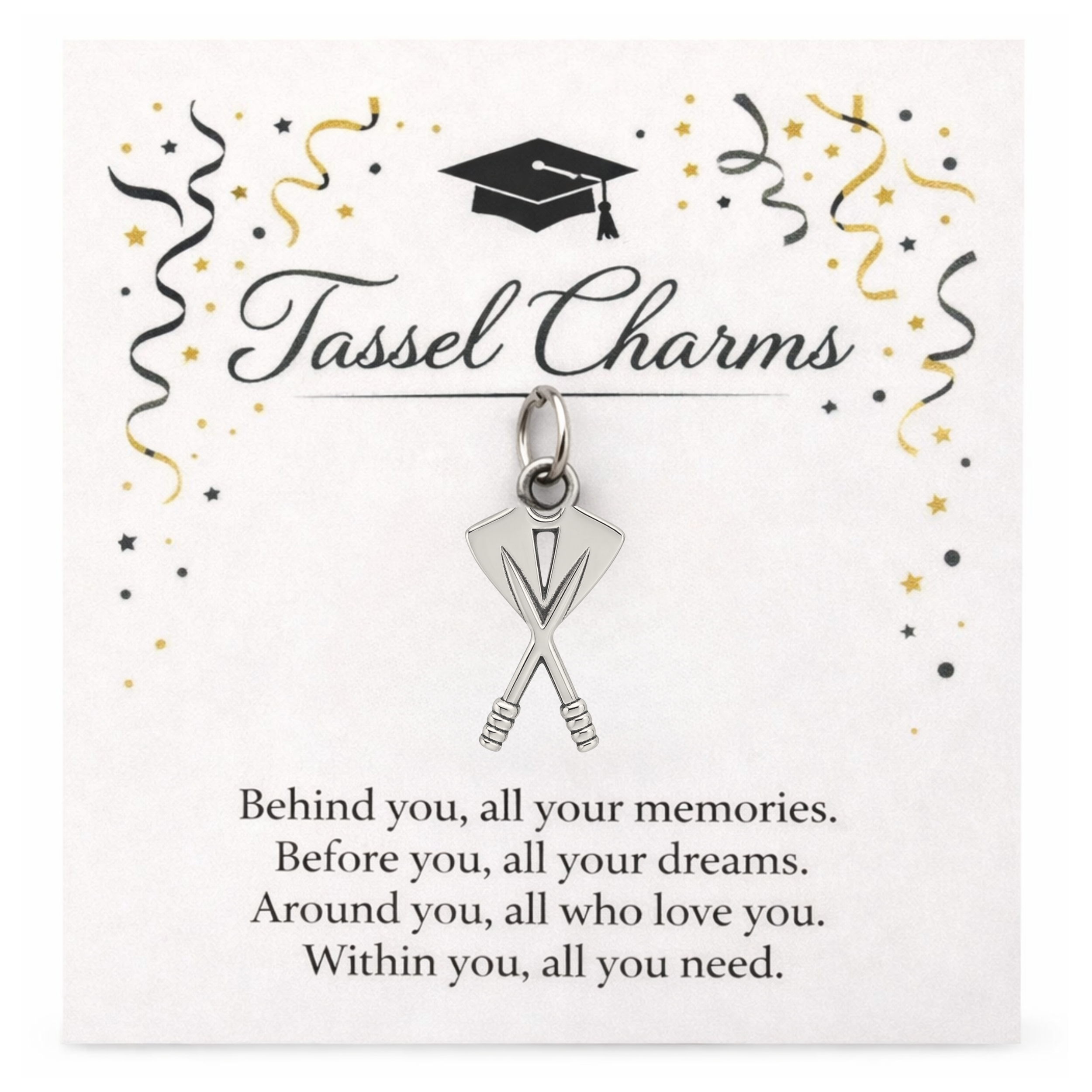 Rowing Graduation Tassel Charm