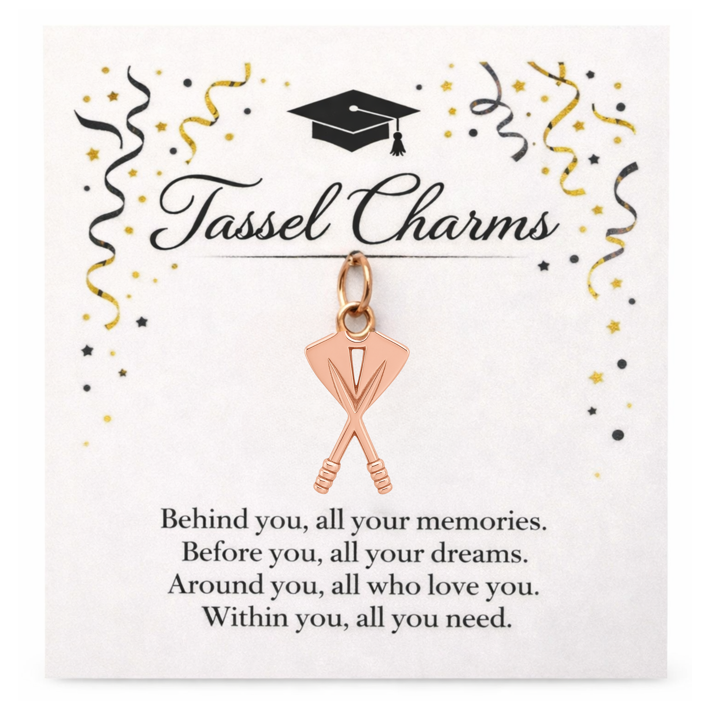 Rowing Graduation Tassel Charm