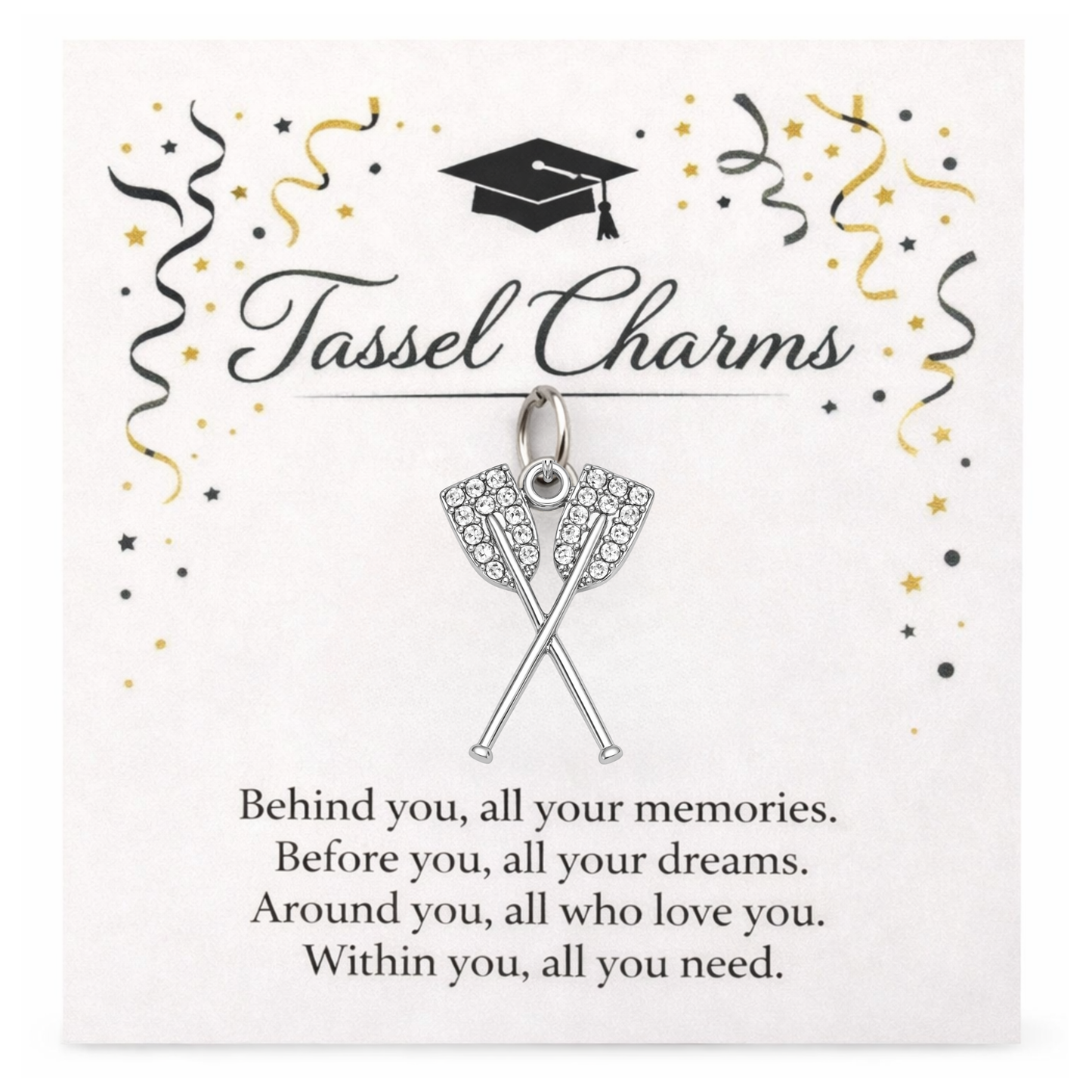 Rowing Graduation Tassel Charm