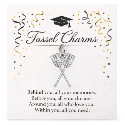 Rowing Graduation Tassel Charm