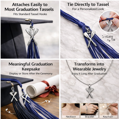 Rowing Graduation Tassel Charm