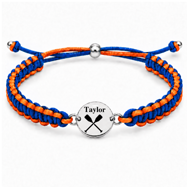 Personalized Rowing Multi Colored Adjustable Bracelet