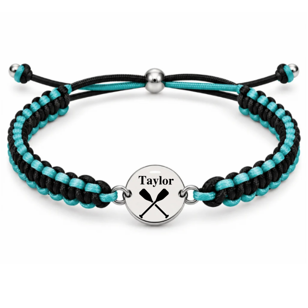 Personalized Rowing Multi Colored Adjustable Bracelet