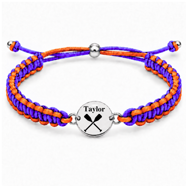 Personalized Rowing Multi Colored Adjustable Bracelet