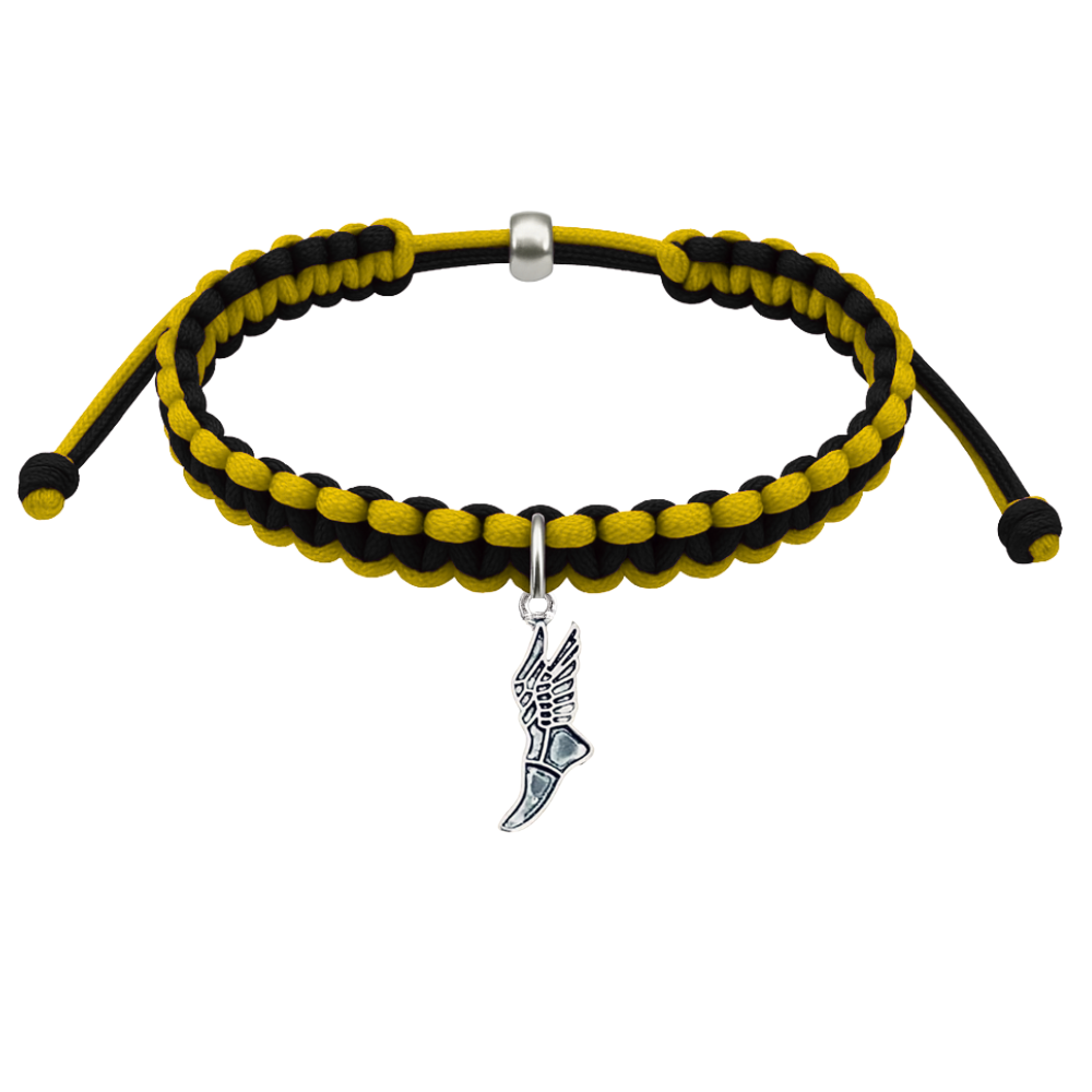 Runner Charm Multi Colored Runner Rope Bracelet