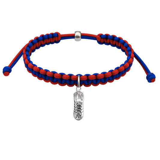 Runner Charm Multi Colored Runner Rope Bracelet