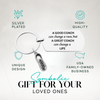 Inspirational coach appreciation keychain with engraved message and track shoe charm, perfect gift for running and cross country coaches.