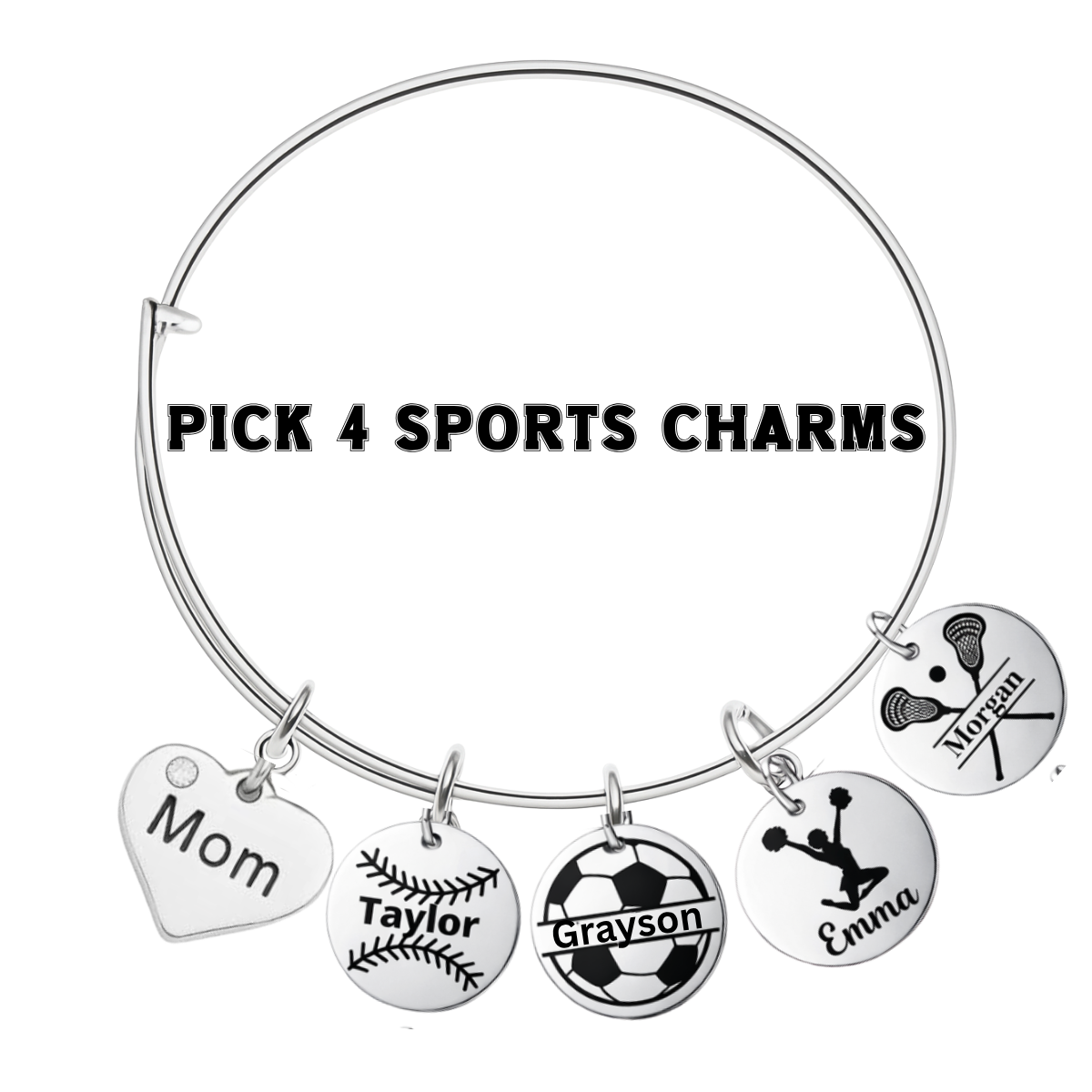 Personalized Mom Sports Bracelet