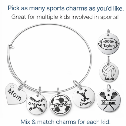 Personalized Mom Sports Bracelet