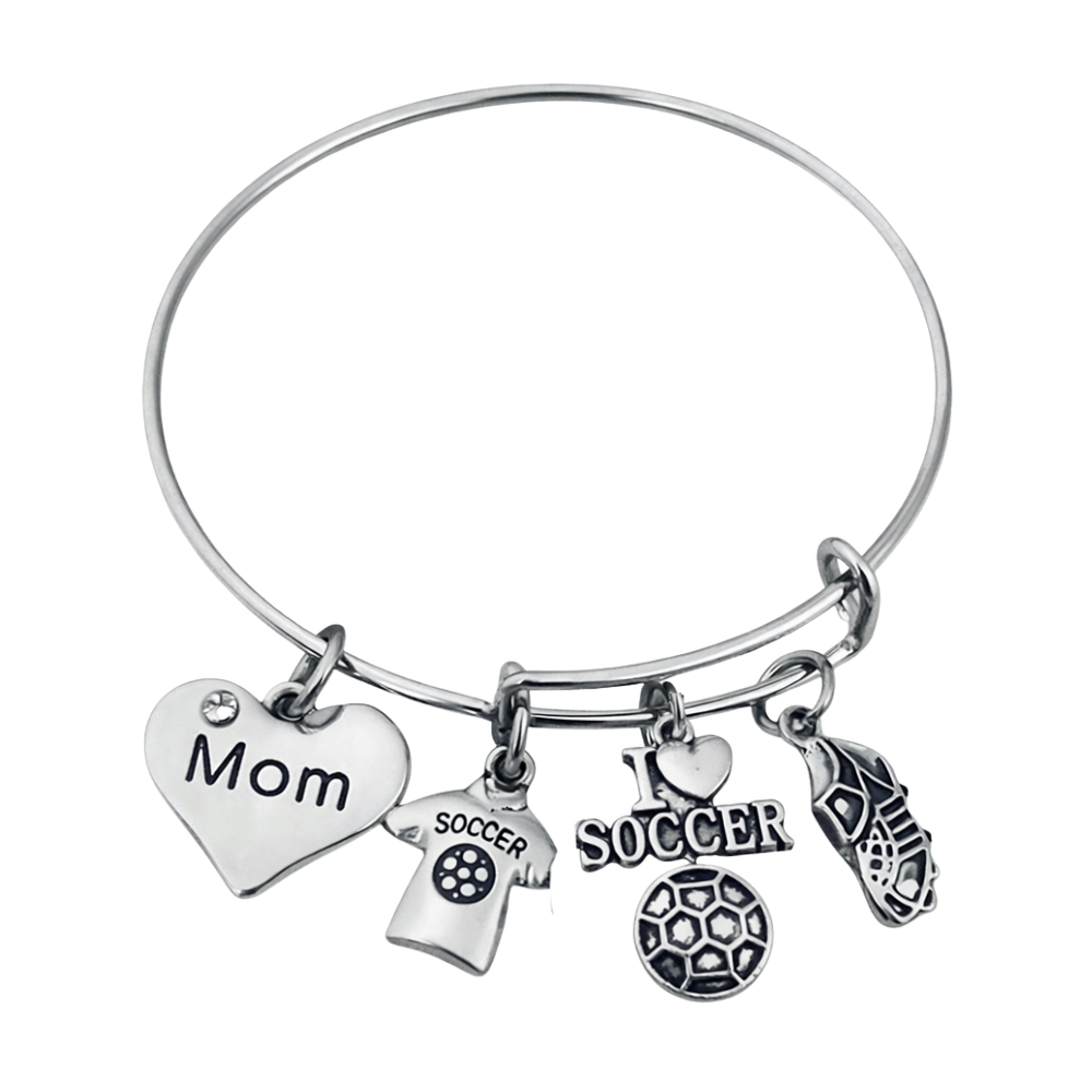 Soccer Mom Bangle Bracelet -Pick Style