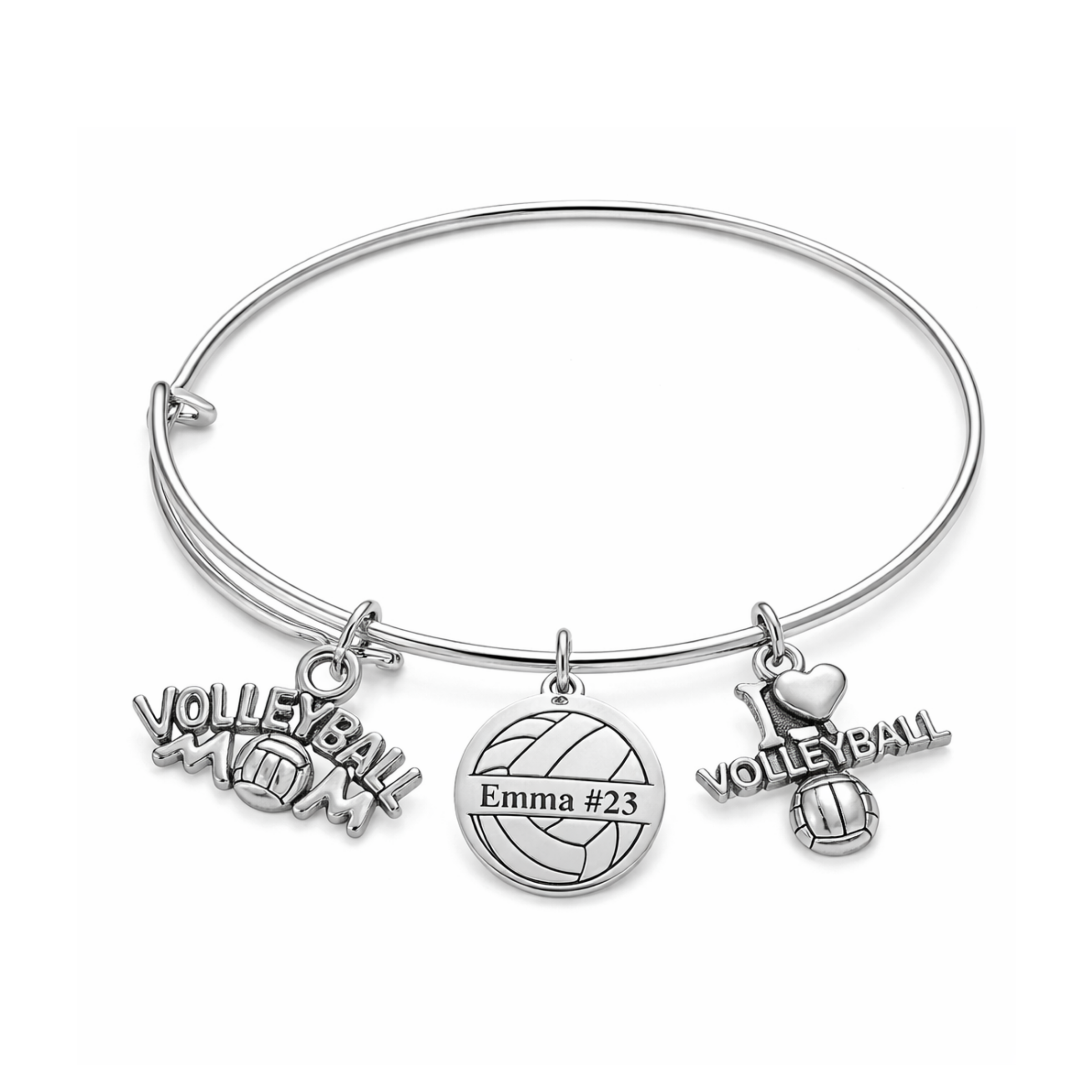 Personalized Volleyball Mom Bracelet