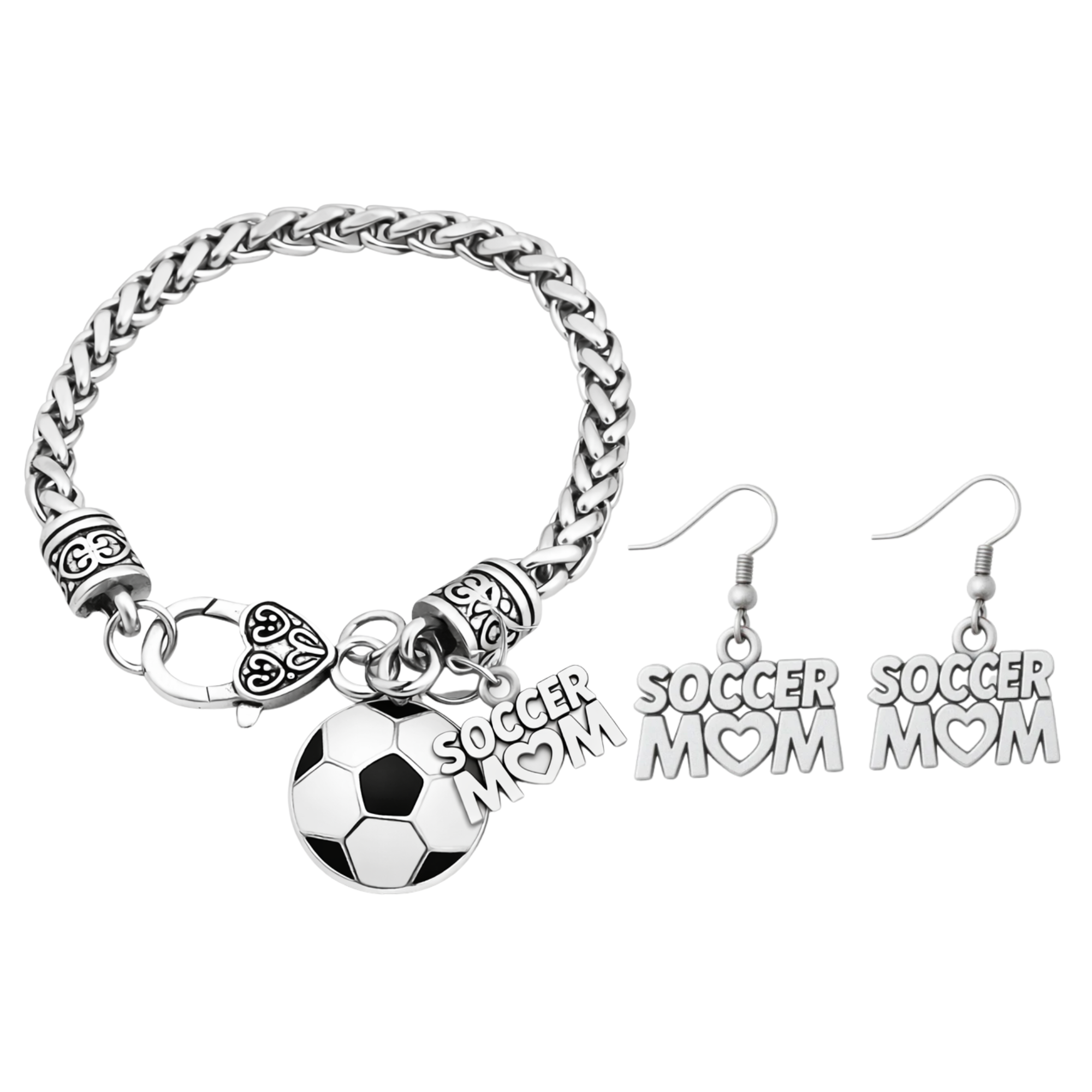 Soccer Mom Gift Bundle - Bracelet & Earrings Set