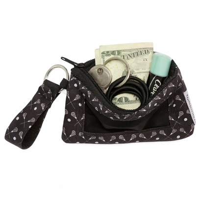 Lacrosse Black and White Wristlet