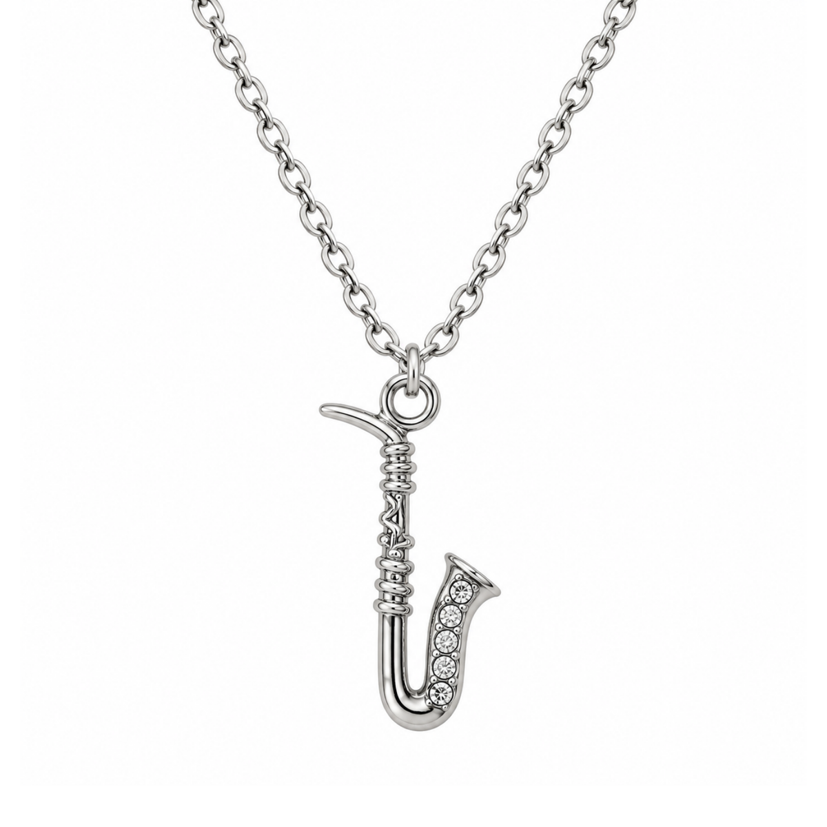 Saxophone Charm Necklace