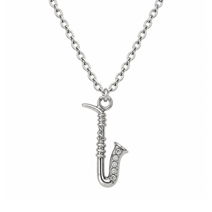 Saxophone Charm Necklace