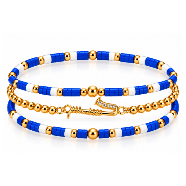 Saxophone Music Instrument Bracelet Stack