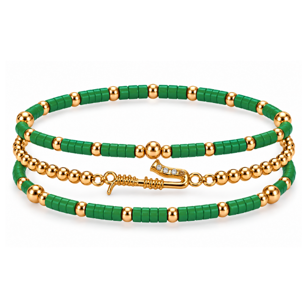 Saxophone Music Instrument Bracelet Stack