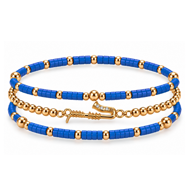 Saxophone Music Instrument Bracelet Stack