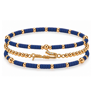 Saxophone Music Instrument Bracelet Stack