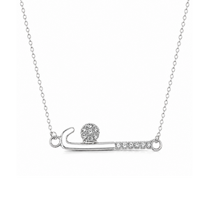Field Hockey Stick Necklace- Pick Color