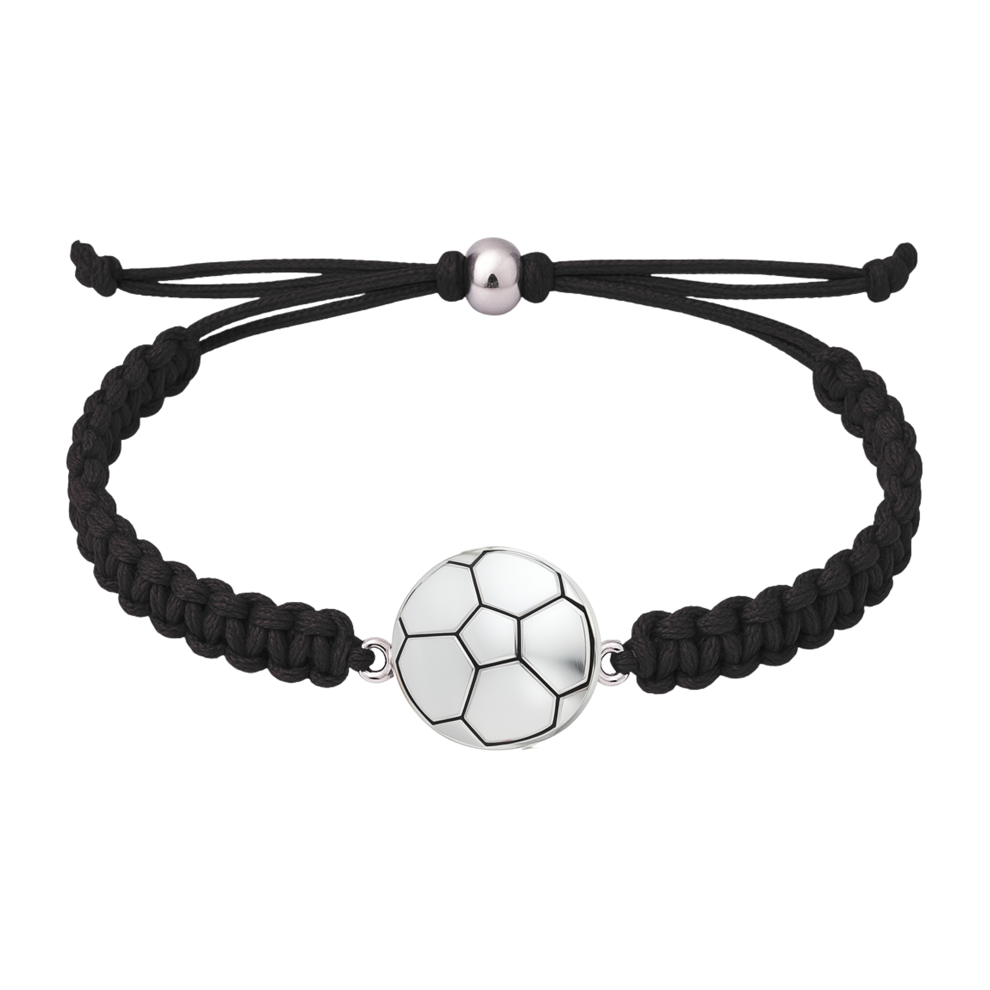 Silver Soccer Rope Bracelet - Pick Color