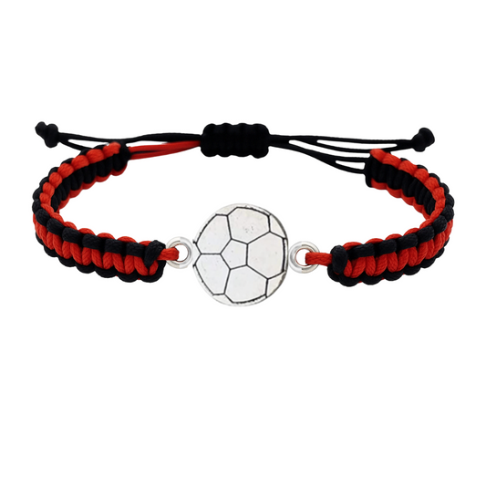 Silver Soccer Rope Bracelet - Pick Color