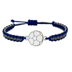 Silver Soccer Rope Bracelet - Pick Color