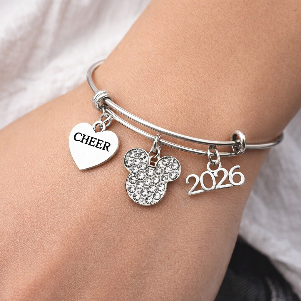 2026 Cheerleading  D2 Summit Charm Bracelet