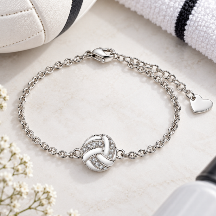Volleyball Charm Chain Bracelet- Pick Style