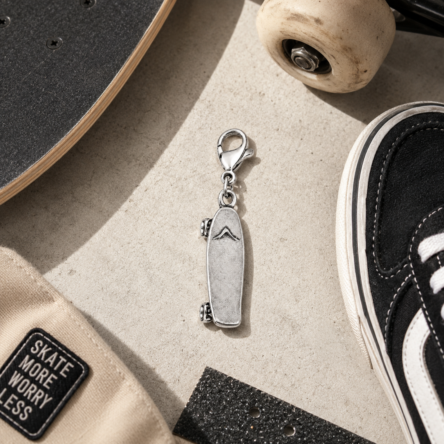 Skateboard Clip On Zipper Pull