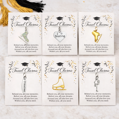 Skating Graduation Tassel Charm