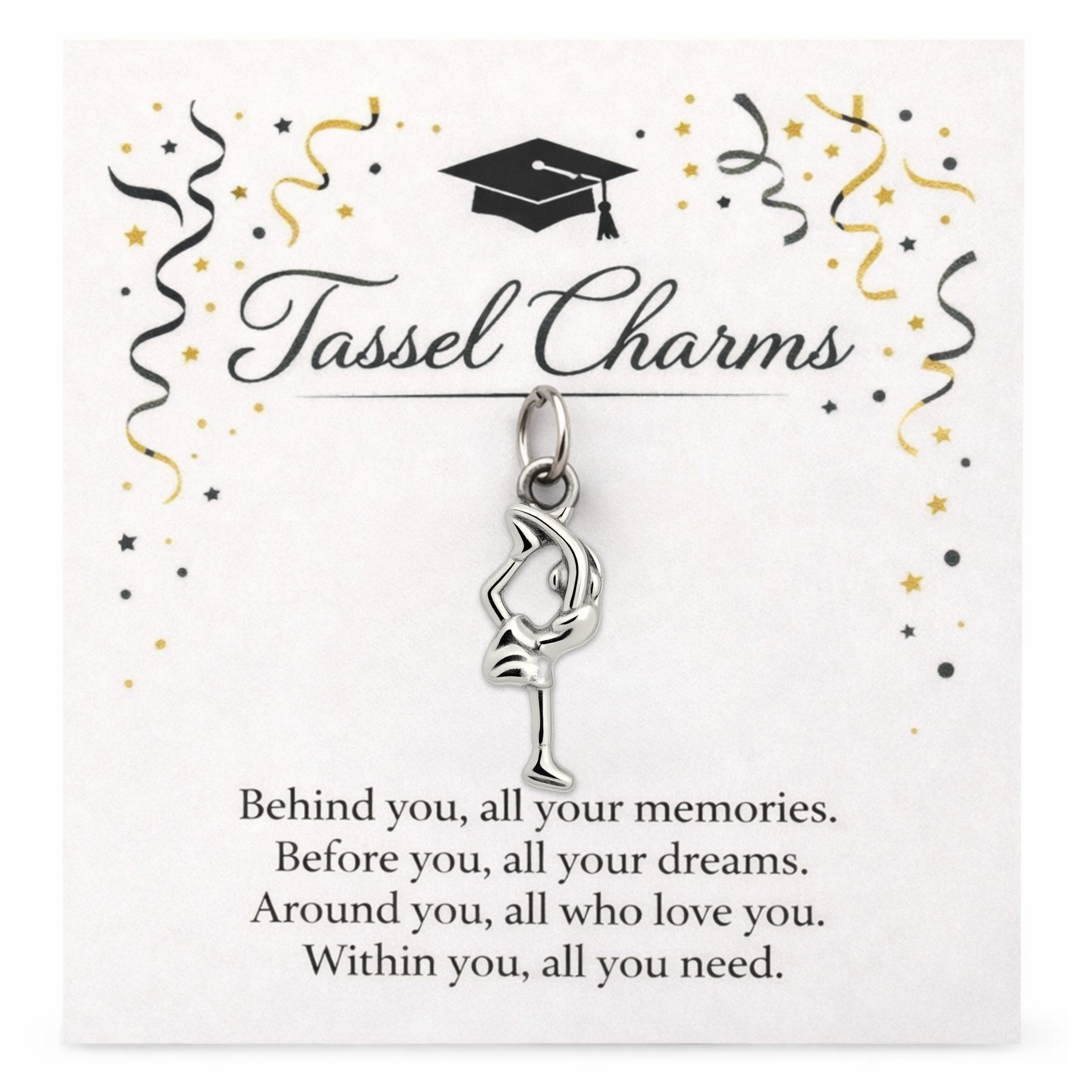 Skating Graduation Tassel Charm