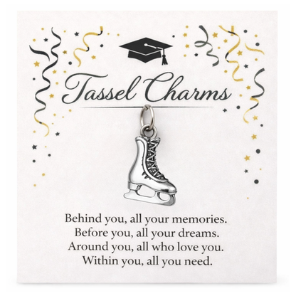 Skating Graduation Tassel Charm