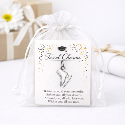 Skating Graduation Tassel Charm