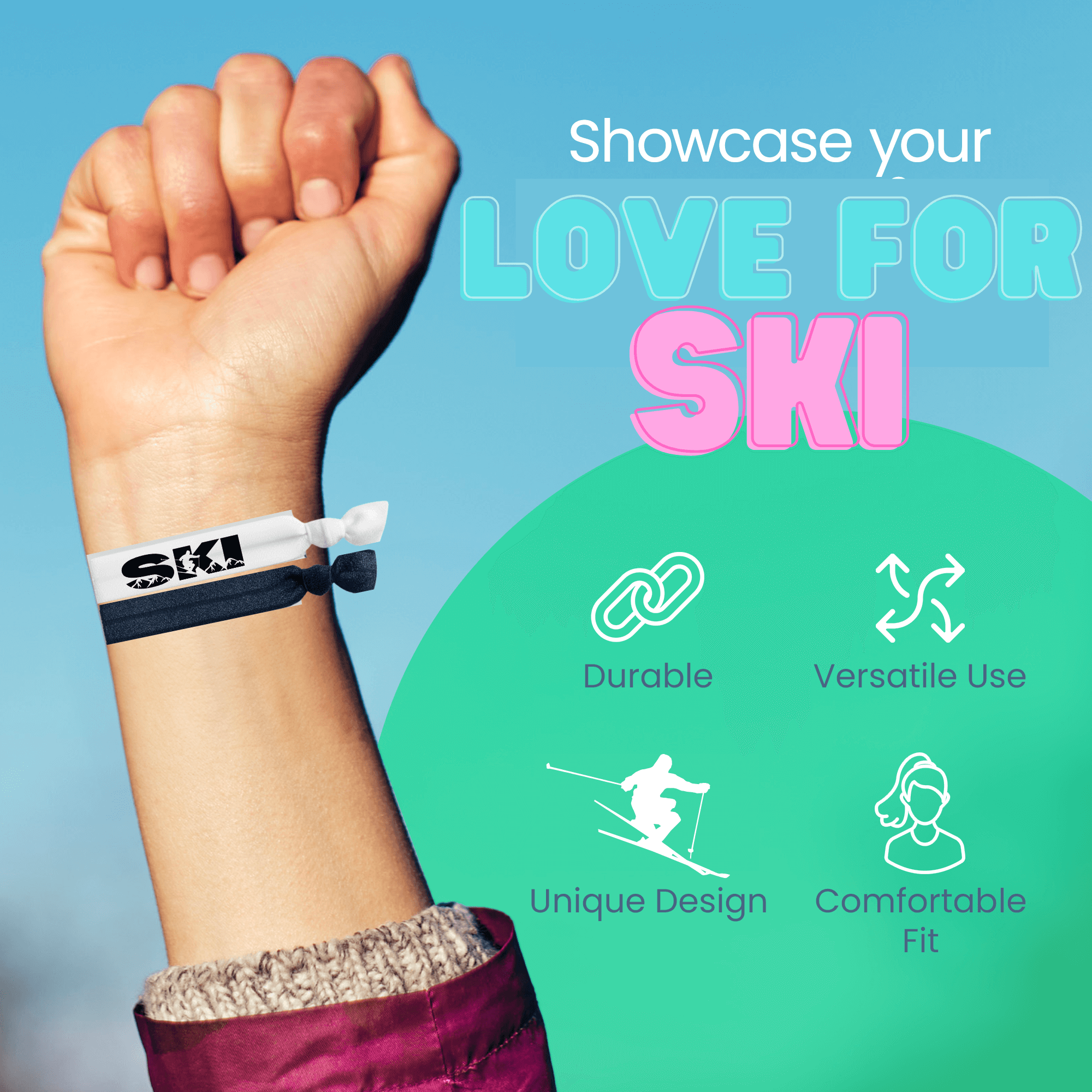 Ski Hair Ties