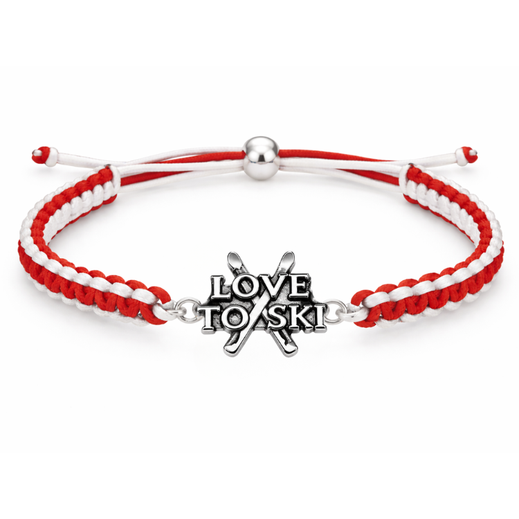 Ski Multi Colored Connector Rope Bracelet
