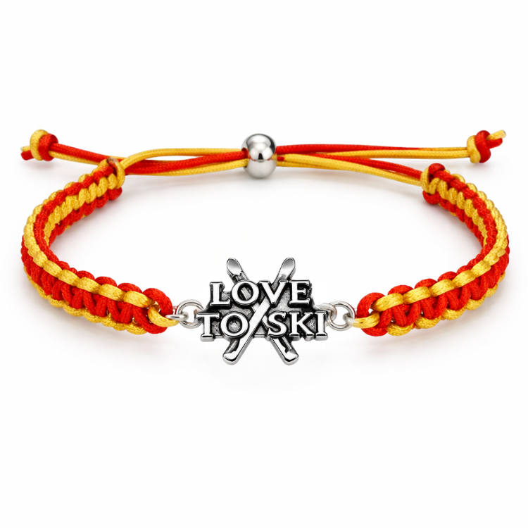 Ski Multi Colored Connector Rope Bracelet