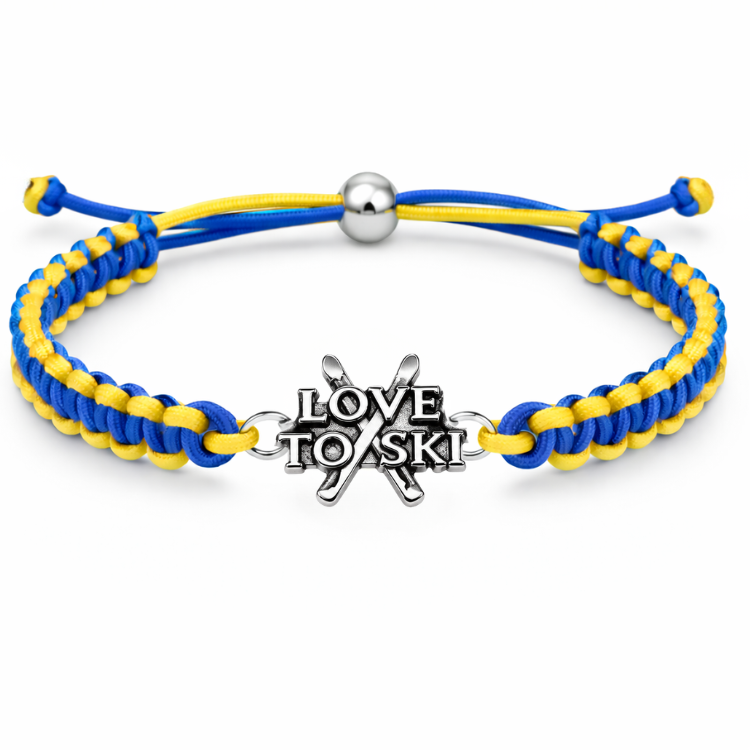 Ski Multi Colored Connector Rope Bracelet