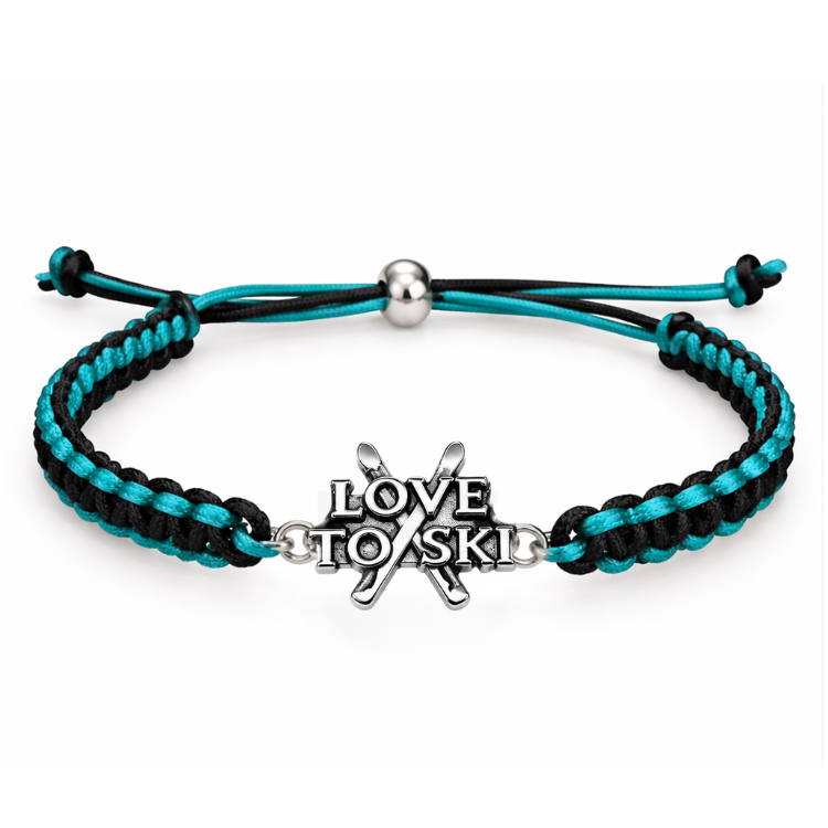 Ski Multi Colored Connector Rope Bracelet