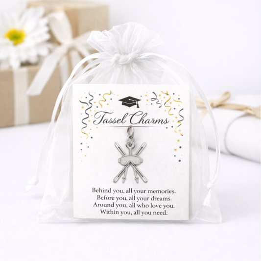 Ski & Snowboard Graduation Tassel Charm