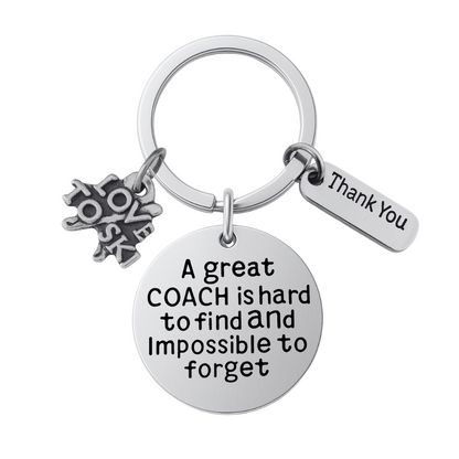 Ski Coach Keychain, Great Coach is Hard to Find Coach Keychain
