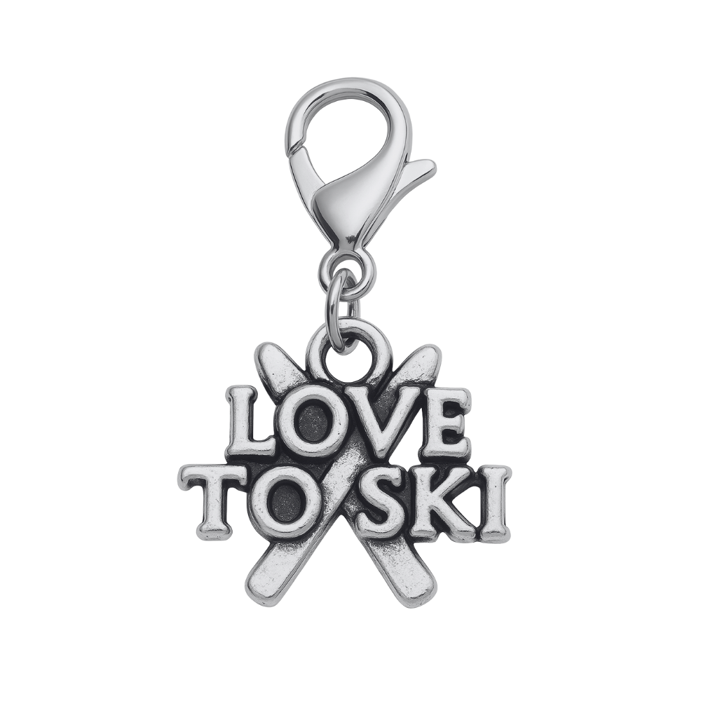 Skiing Clip On Zipper Pull