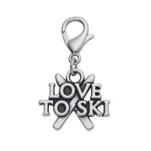 Skiing Clip On Zipper Pull
