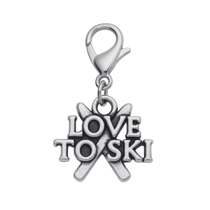 Skiing Clip On Zipper Pull