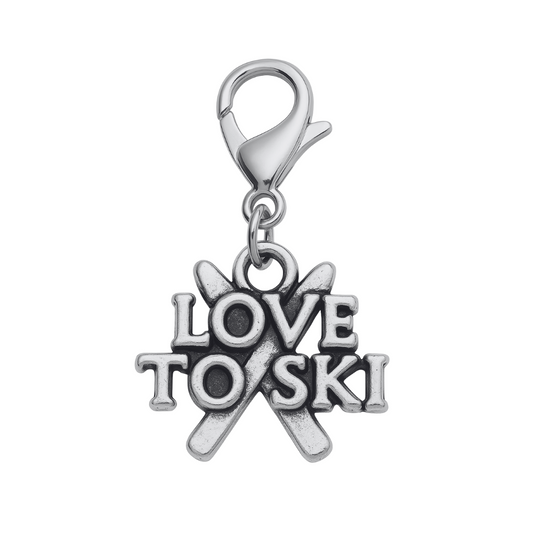 Skiing Clip On Zipper Pull